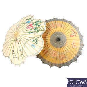 Two oriental parasols.