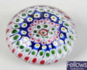A concentric milliefiori paperweight