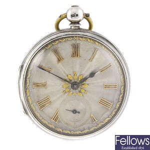 An open face pocket watch by Marks & Cotton.