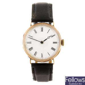 A gentleman's trench style wrist watch.