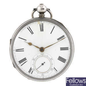 An open face pocket watch by James Smith.