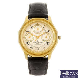 BAUME & MERCIER - gentleman's Riviera Complication triple calendar wrist watch.