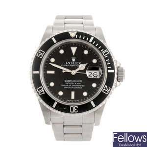 ROLEX - a gentleman's Oyster Perpetual Submariner Date bracelet watch. 