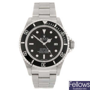 ROLEX - a gentleman's Oyster Perpetual Date Sea-Dweller bracelet watch.