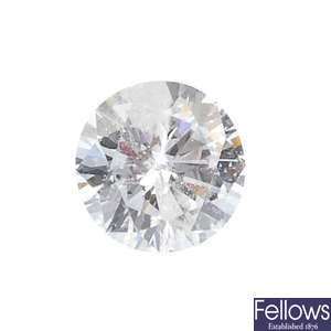A brilliant-cut diamond weighing 0.35ct.