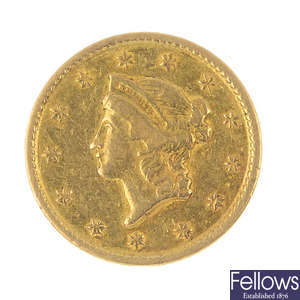 USA, gold Dollar 1851.