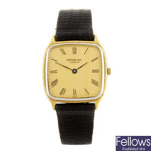 RAYMOND WEIL - a gentleman's wrist watch together with a BMW bracelet watch.