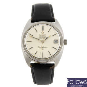 OMEGA - a gentleman's stainless steel Constellation wrist watch.
