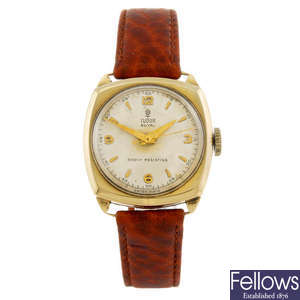 TUDOR - a gentleman's 9ct yellow gold Royal wrist watch.