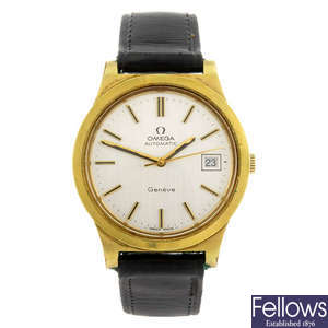 OMEGA - a gentleman's stainless steel Constellation wrist watch.