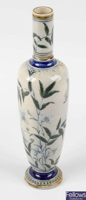 A late Victorian Martin Brothers (Southall Pottery) vase