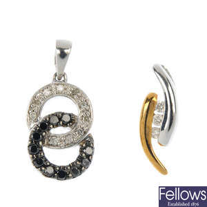 A selection of twenty-six gem-set pendants.