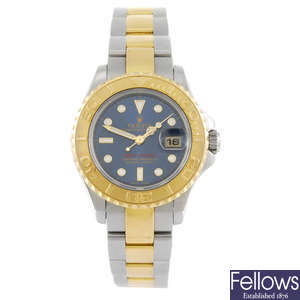 ROLEX - a lady's Oyster Perpetual Date Yacht-Master bracelet watch.