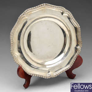 A late Victorian silver entree dish.