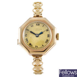 J. W. BENSON - a lady's bracelet watch.