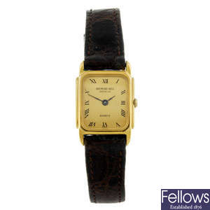 RAYMOND WEIL - a lady's wrist watch together with two gentleman's watches.