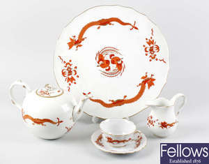 A Meissen 'Ming Dragon' pattern tea and coffee service