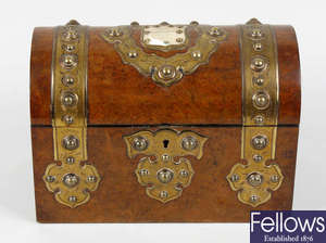 A 19th century walnut box