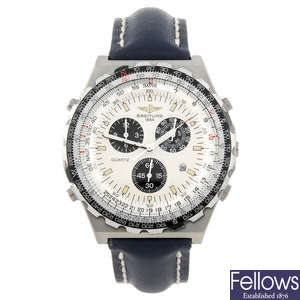 BREITLING - a gentleman's Navitimer Jupiter Pilot chronograph wrist watch.