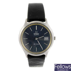 OMEGA - a gentleman's De Ville wrist watch together with a gentleman's Omega bracelet watch.
