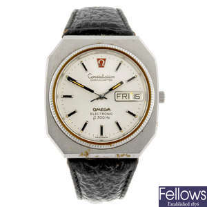 OMEGA - a gentleman's Constellation f300Hz wrist watch. 