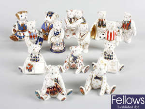 Sixteen Royal Crown Derby bone china ornaments