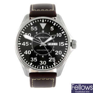 HAMILTON - a gentleman's Khaki Pilot wrist watch.