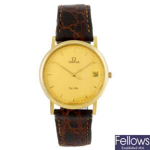 OMEGA - a gentleman's yellow metal De Ville wrist watch.