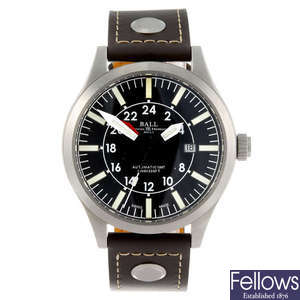 BALL - a gentleman's Engineer Master II Aviator GMT wrist watch.