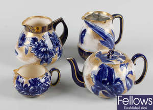 A Royal Doulton iris teapot, etc. 