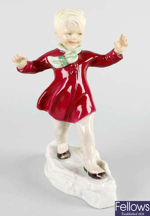 A Royal Worcester figure, 'January'