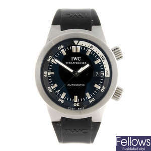 IWC - a gentleman's Aquatimer wrist watch.