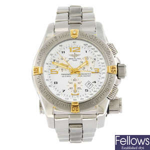 BREITLING - a gentleman's stainless steel Professional Emergency Mission bracelet watch.