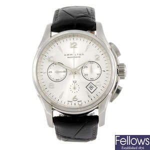 HAMILTON - a gentleman's chronograph wrist watch.