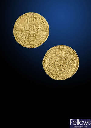 Edward III (1327-1377), gold Noble, London.