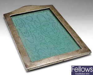 An early twentieth century large silver photograph frame.