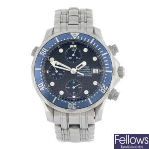 OMEGA - a gentleman's Seamaster Professional chronograph bracelet watch.