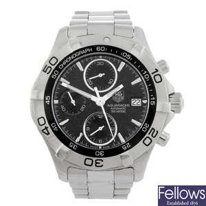 (944004127) TAG HEUER - a gentleman's Aquaracer chronograph bracelet watch. 
