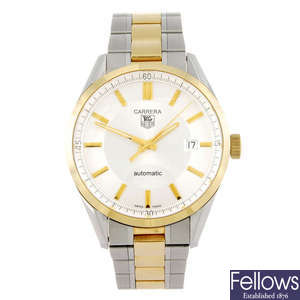 (911007453) TAG HEUER - a gentleman's Carrera bracelet watch.