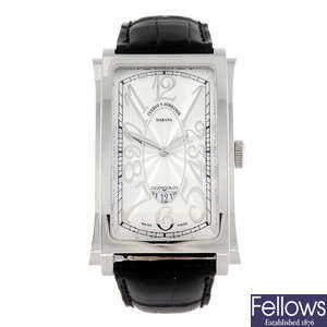 CUERVO Y SOBRINOS - a gentleman's stainless steel Prominente wrist watch. 