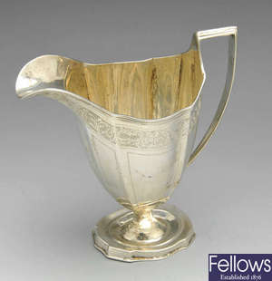 An early twentieth century silver cream jug.