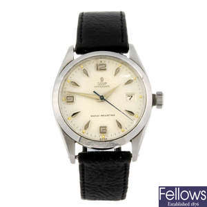 TUDOR - a gentleman's stainless steel Oysterdate wrist watch.