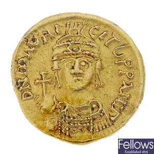 Byzantine Empire, Maurice Tiberius (AD 582-602), gold Solidus.