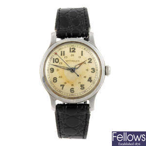 WITTNAUER - a gentleman's stainless steel wrist watch.
