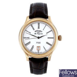 ROTARY - a limited edition gentleman's gold plated Les Originales wrist watch with watch winder.