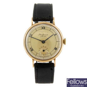 J.W.BENSON - a gentleman's wrist watch.