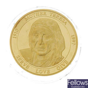 Malta, proof gold commemorative proof 5000-Liras 1997.