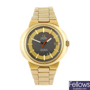 OMEGA - a gentleman's gold plated Dynamic bracelet watch. 