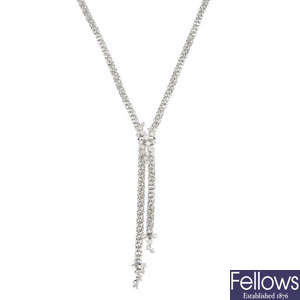FOPE - an 18ct gold diamond necklace.