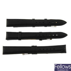 A mixed selection of black straps.